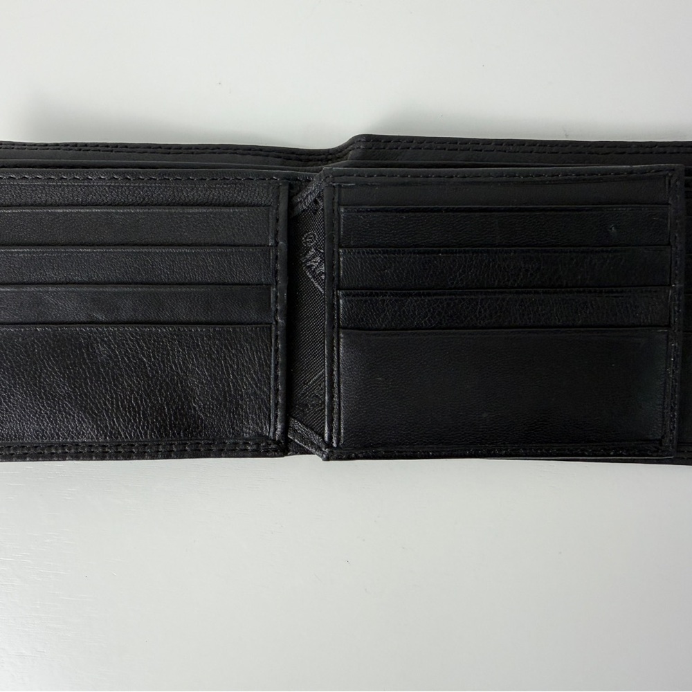 Porsche Design Black Leather Bifold Wallet RFID Blocking Crest Logo Men’s - Picture 11 of 12